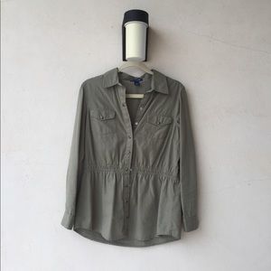 ⚡️SALE⚡️ Army green snap button down